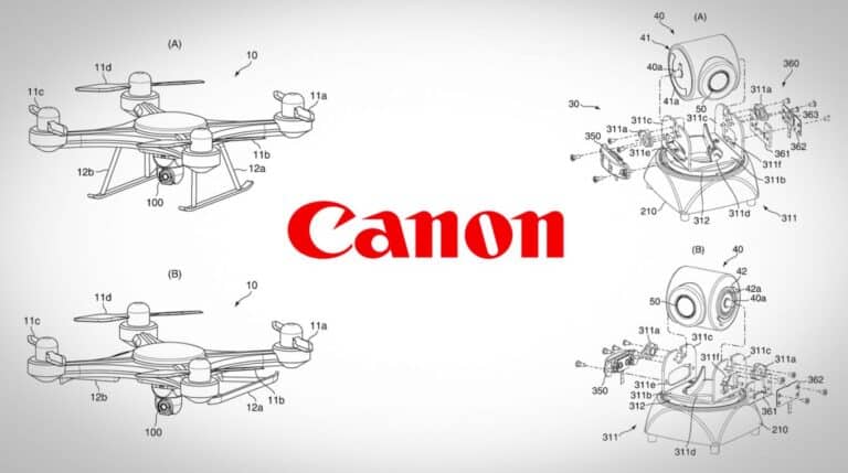 Canon Patents Gimbal System For Small Drones