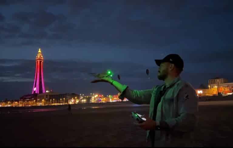 Dji Mini 3 Pro Low-Light Performance During A Night Time Flight - Video