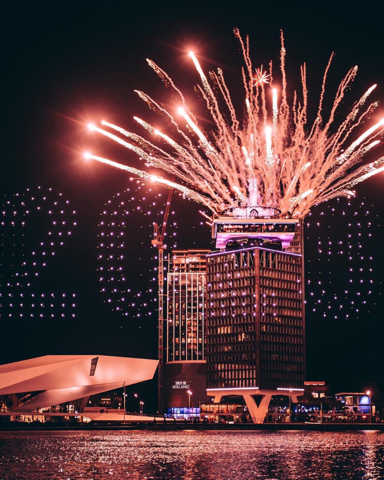 Amazing 2023 Drone Show In Amsterdam Attracts Large Crowds