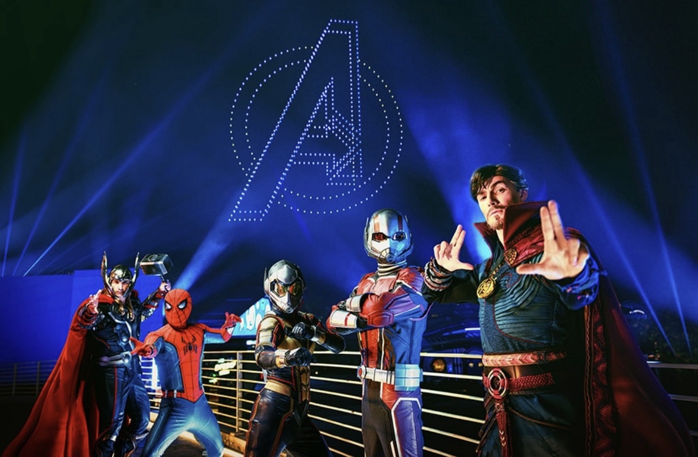 Marvel Superheroes Take Flight In Hong Kong Disneyland'S New Drone Show 1