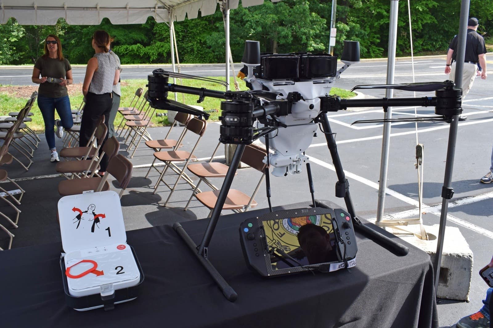 Forsyth County Demonstrates Drone-Delivered Aed In Simulated Emergency 1