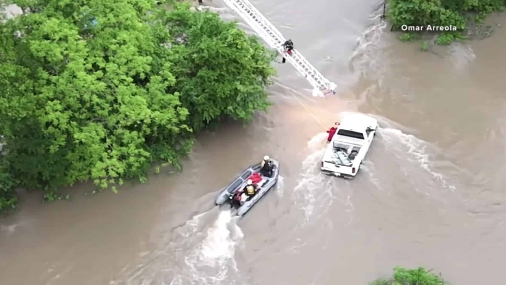 Woman Rescued From Floodwaters Thanks To Drone Operator
