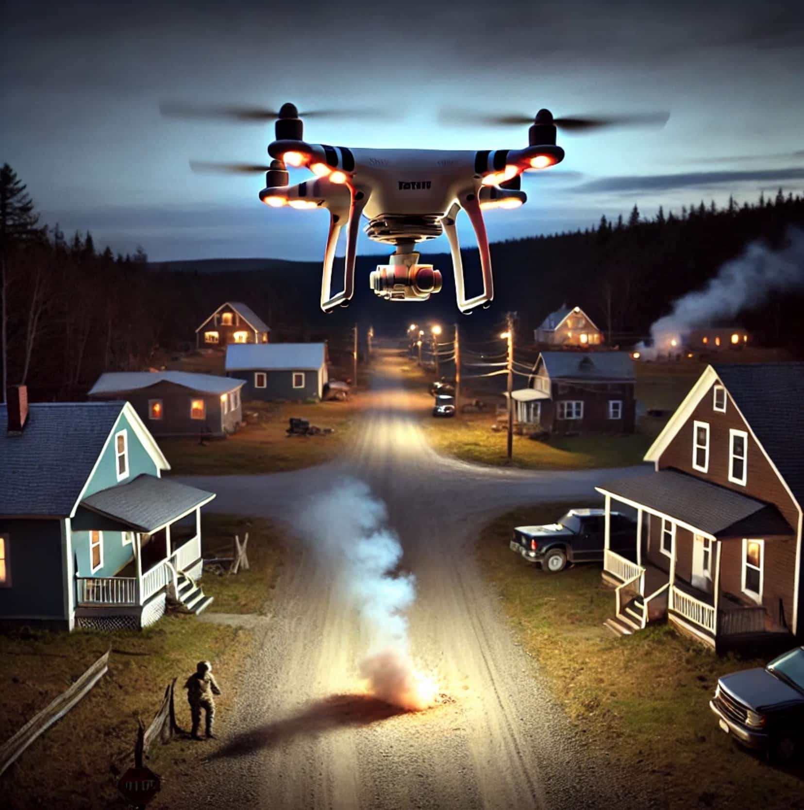 Man Accused Of Using Drone To Drop Explosives In Maine Town