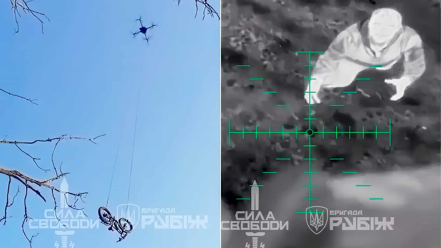 Drone Drones Bike Ukraine War Delivery Ukrainian Soldier Escape