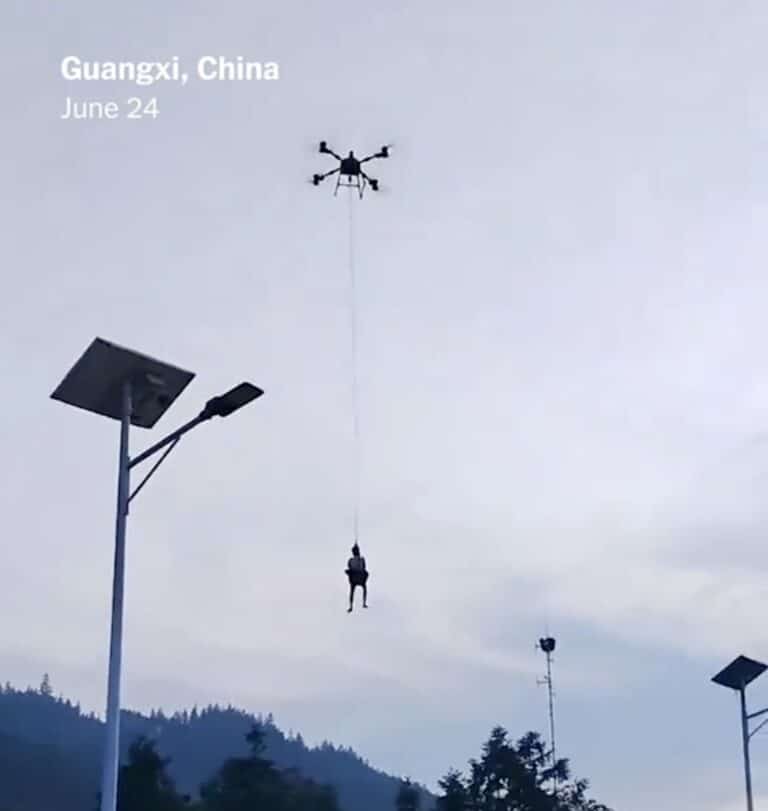 Drone Saves Man From Flood In China, Highlighting Rescue Potential 8