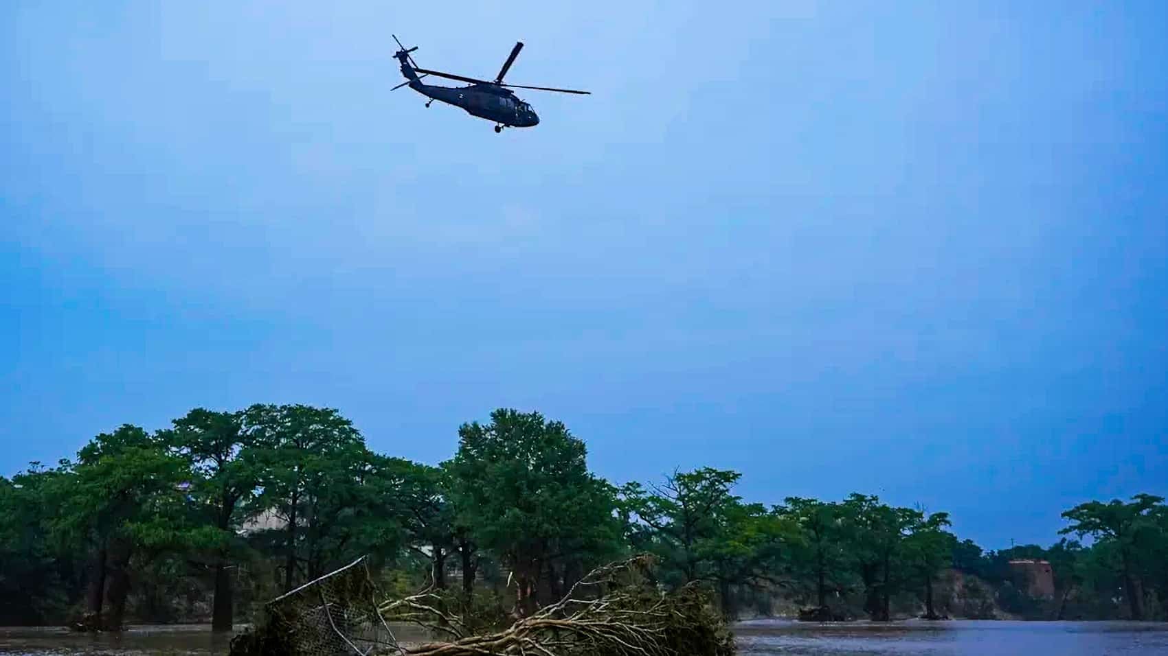 Texas Flood Helicopter Drone Crash Uas Uav Drones Floods