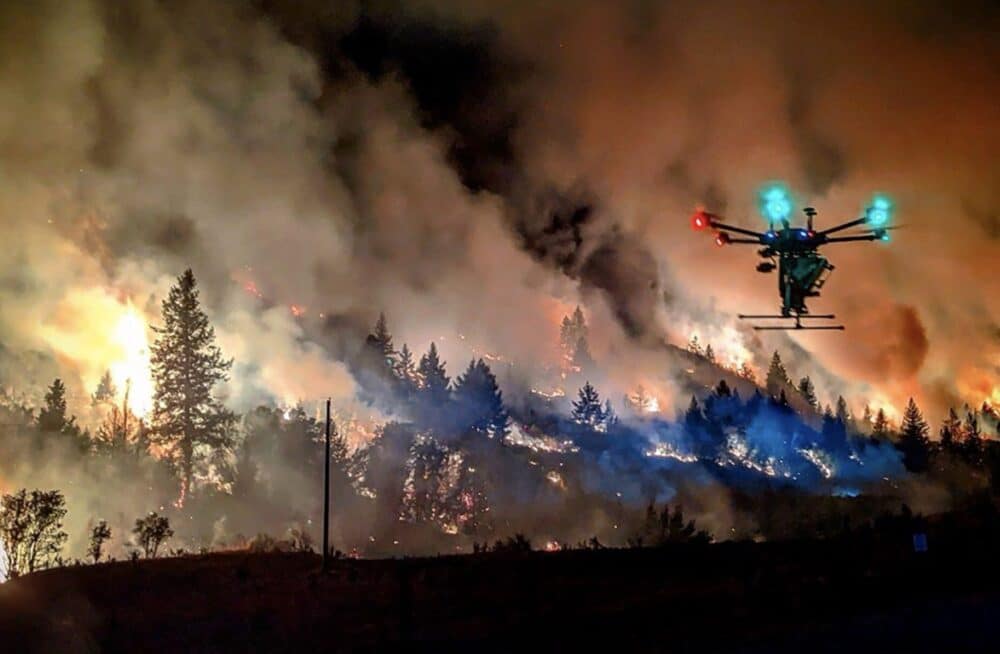 Drones Drop Ping-Pong Bombs to Battle California’s Raging Green Wildfire 6