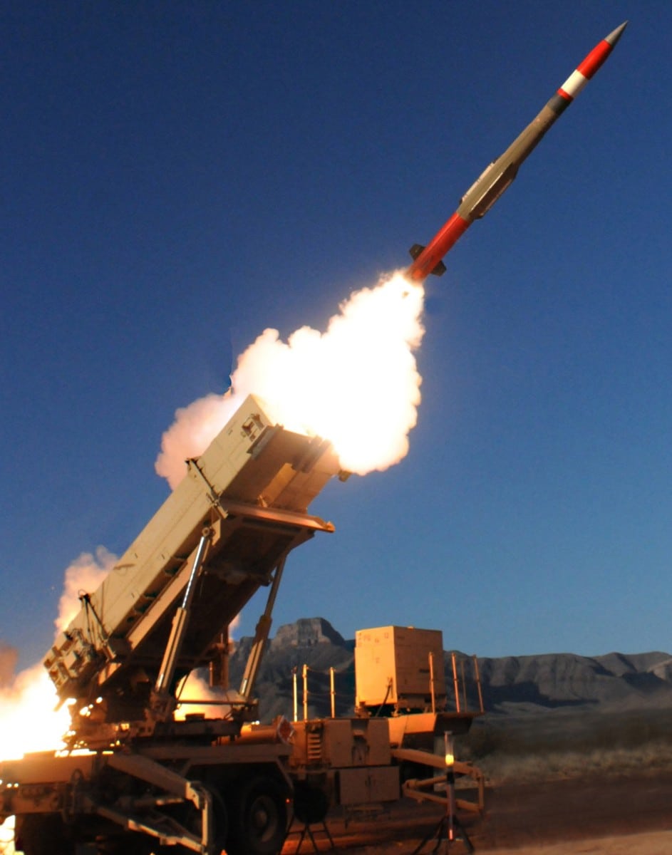 A Patriot Missile Systems Fires.