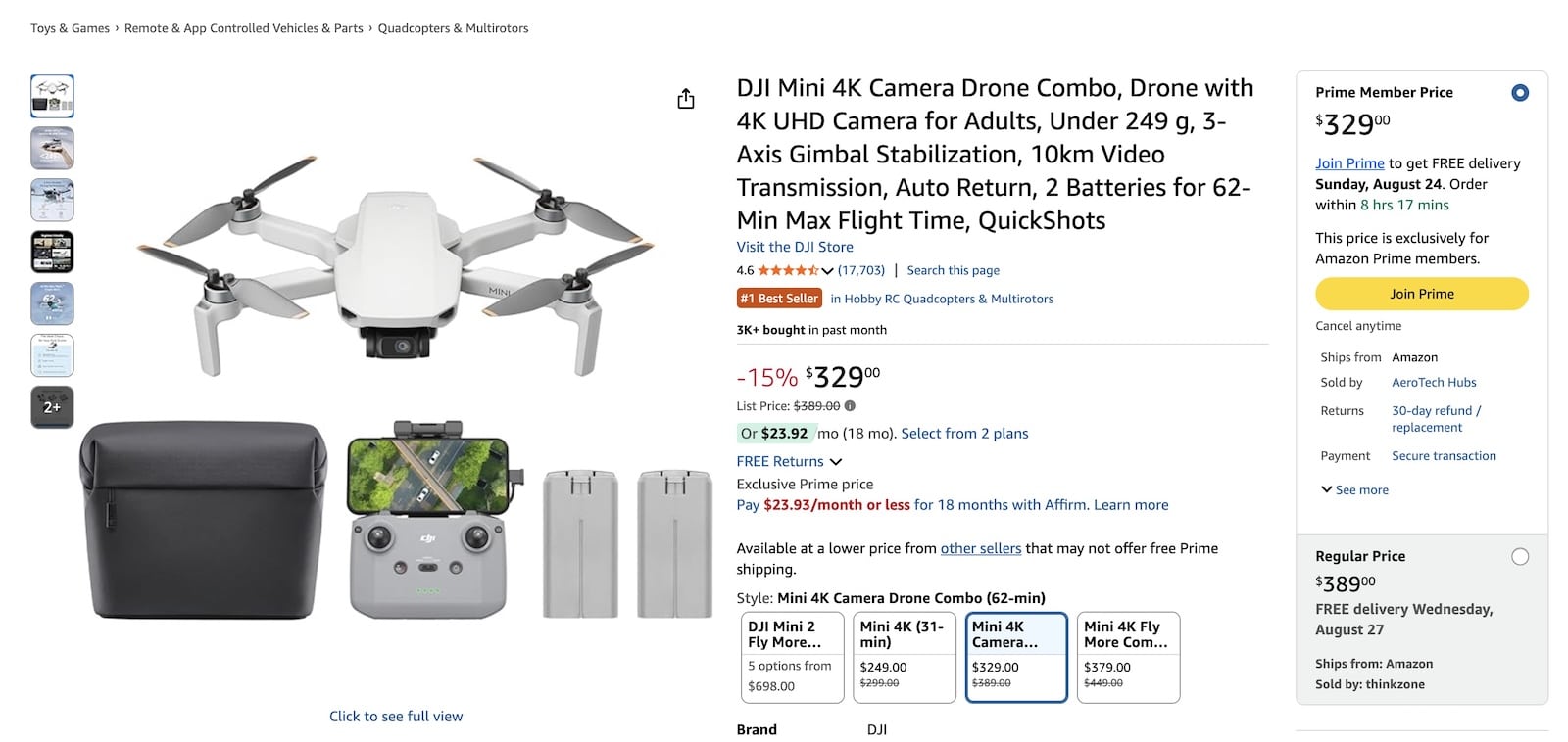 Dji Mini 4K: Prime Day Deal For Aerial Photographers - Dji Mini 4K Drone Sees Rare Amazon Prime Discounts Amid Shrinking U.s. Availability
