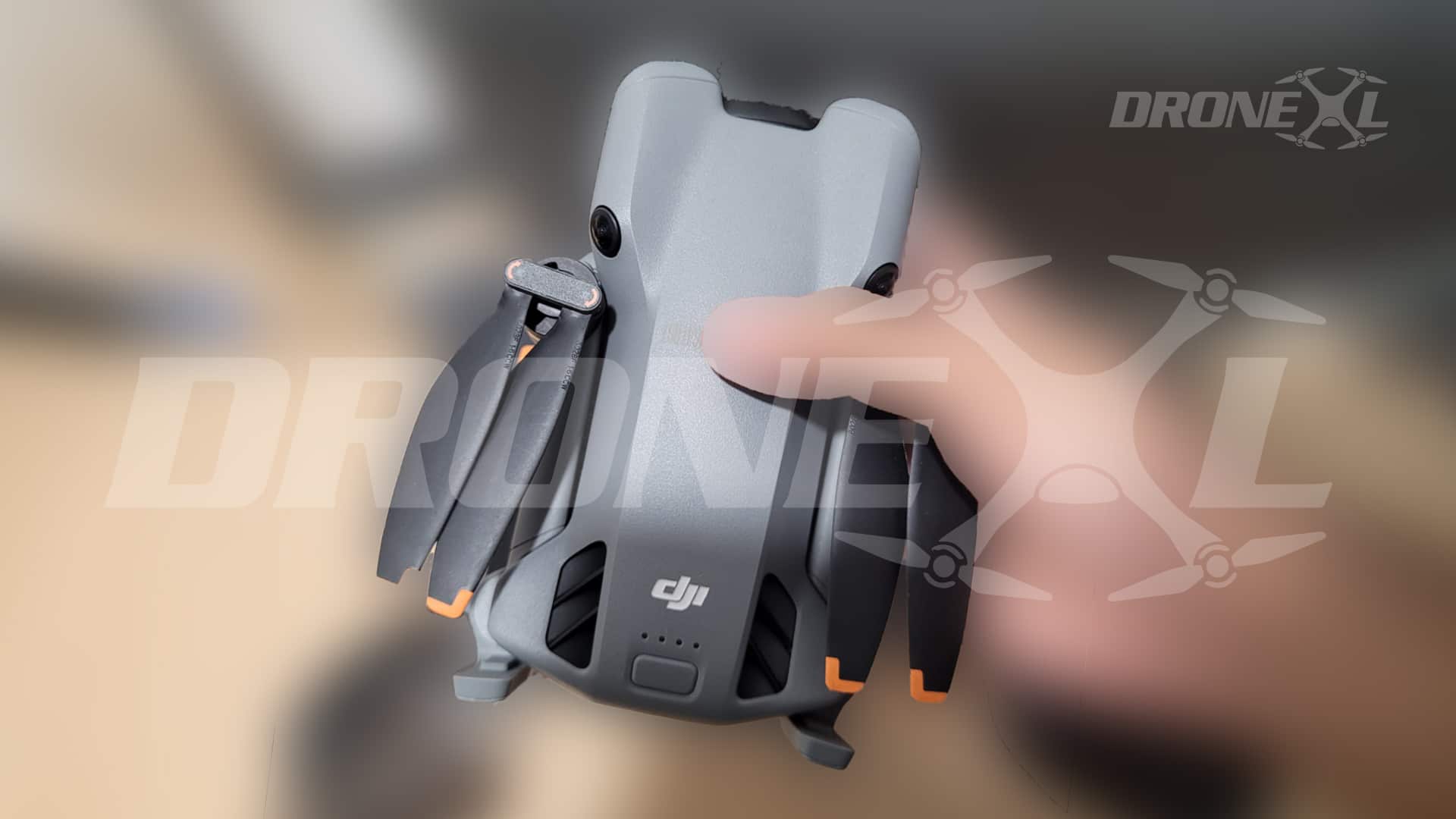 DJI Mini 5 Pro leaked close up picture showing new click on propellors.