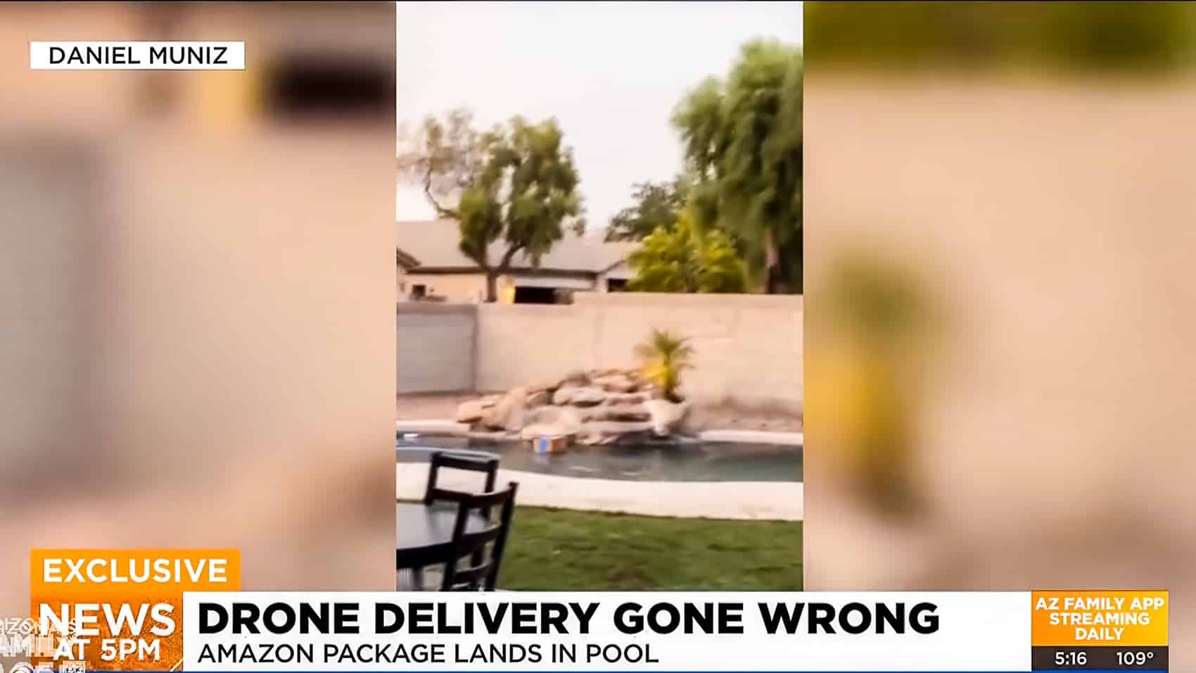 Amazon Pool Drone Drones Delivery Uas Uav