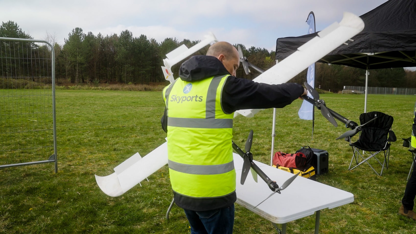 Skyports Drones Fly Medical Supplies Drone Uk