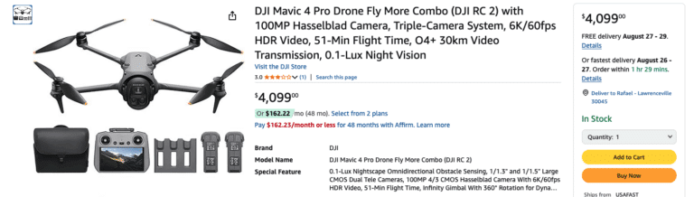 Mavic 4 Pro Dji Drone Dron Amazon Us