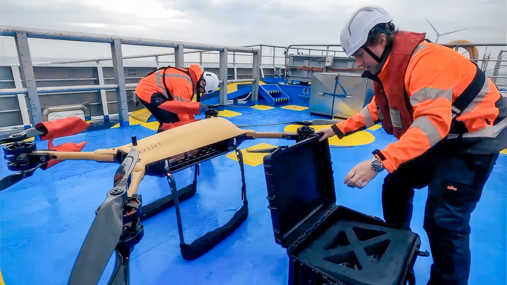 Giant Drones Haul Gear To Wind Farms Like Sky Couriers