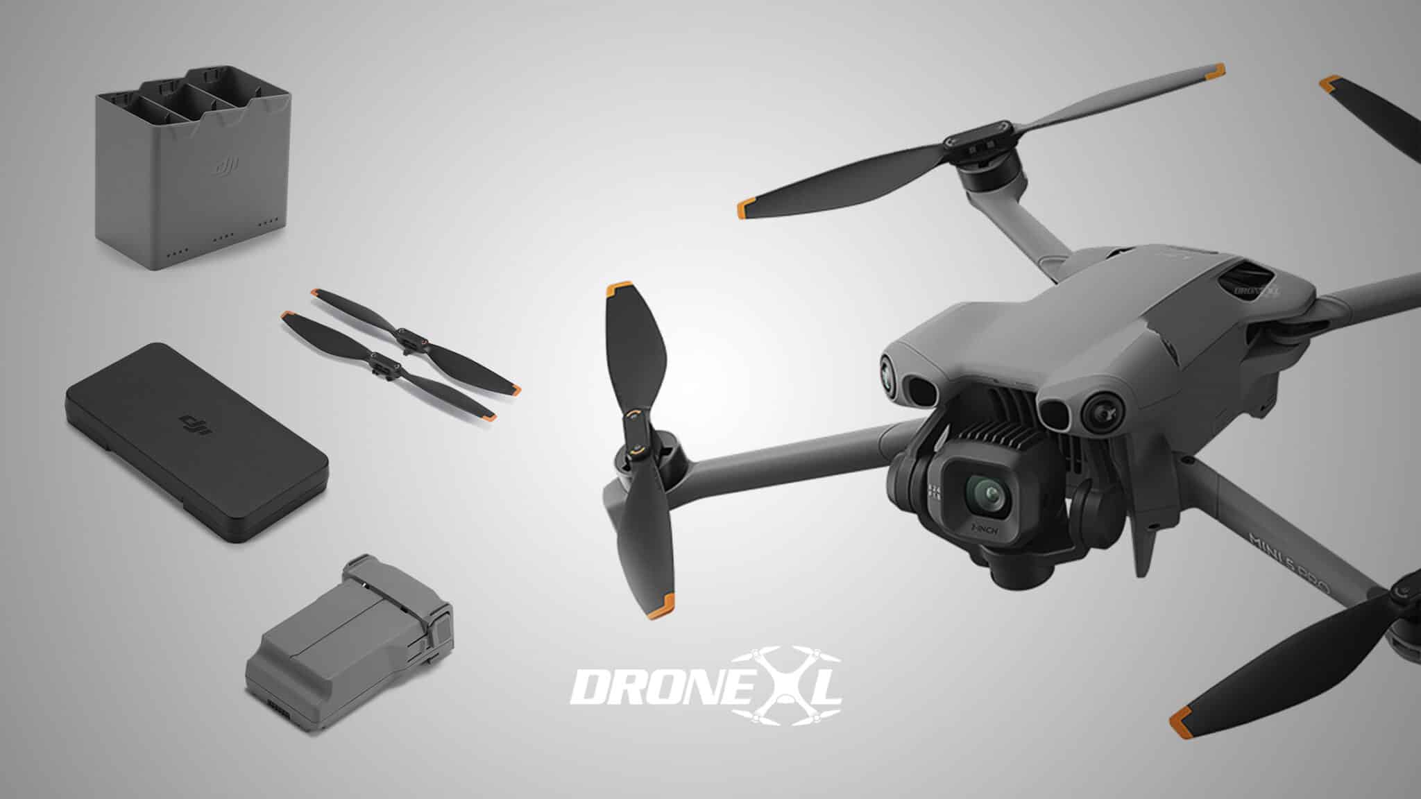 Mini 5 Pro accessories image dump, sharper image of the drone, props, batteries and ND's
