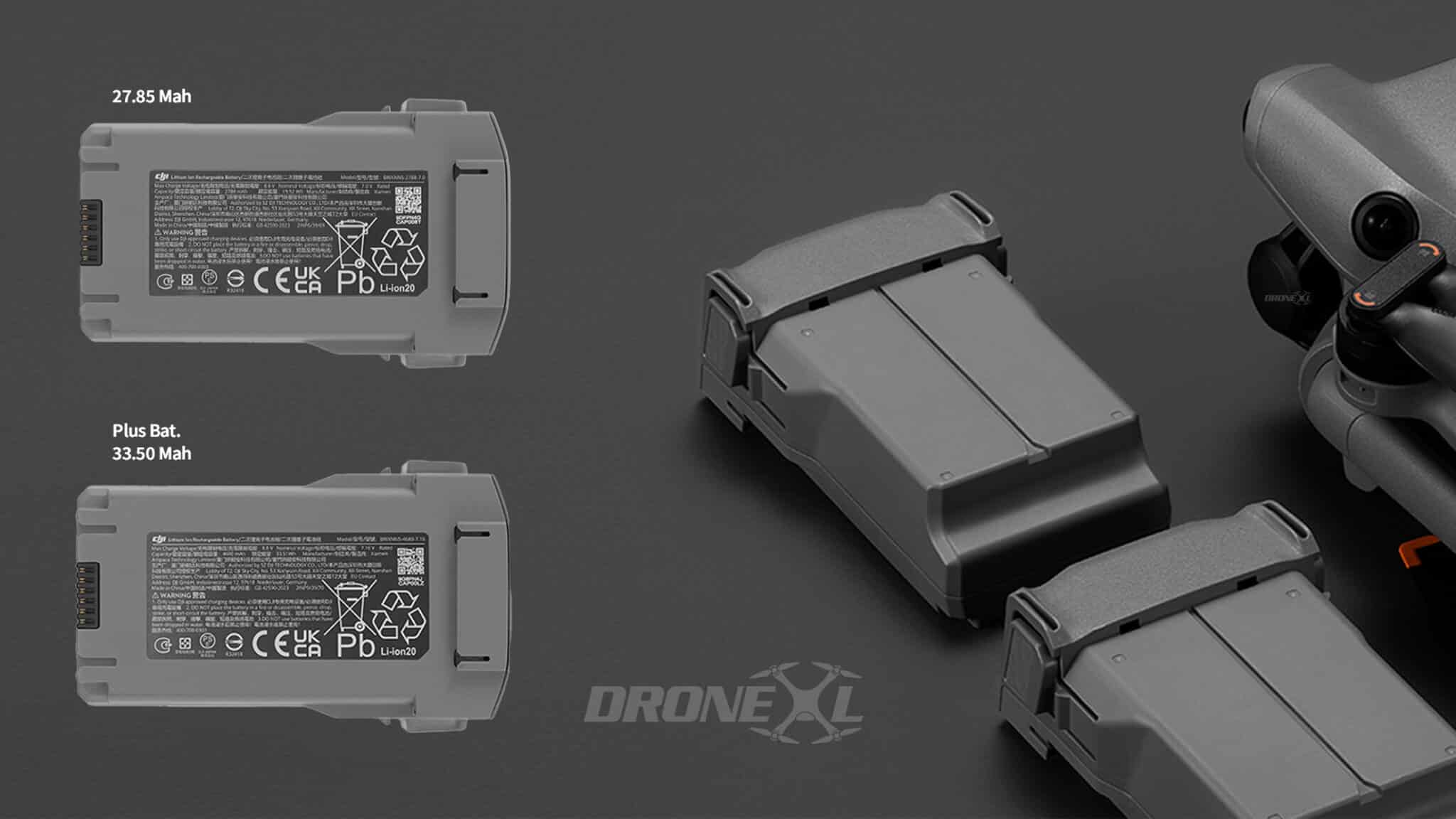 DJI Mini 5 Pro two types of batteries. Battery Plus