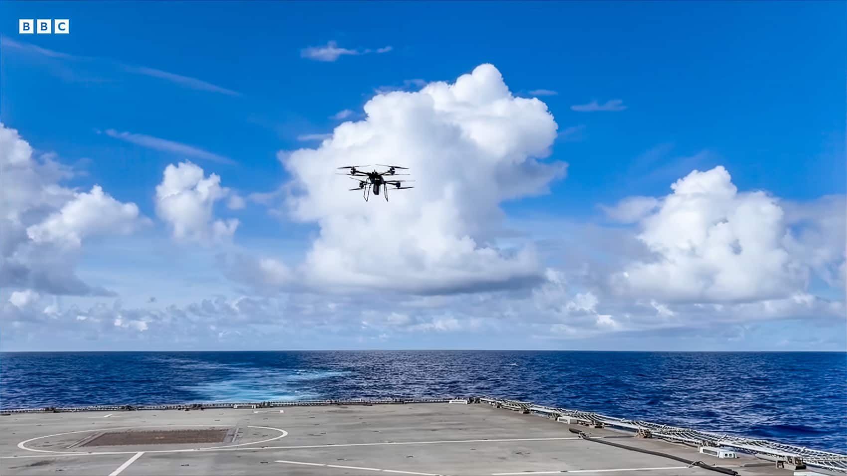 Royal Navy Makes First Drone Delivery Between Ships Drones Uk Europe