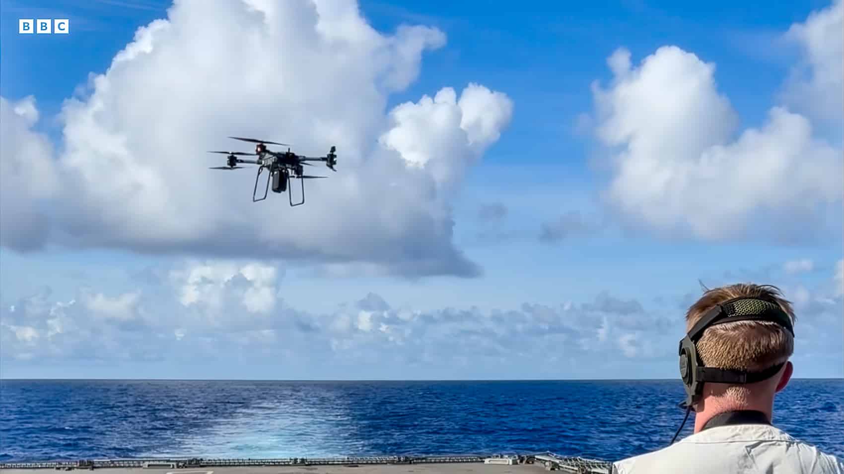 Royal Navy Makes First Drone Delivery Between Ships Drones Uk Europe