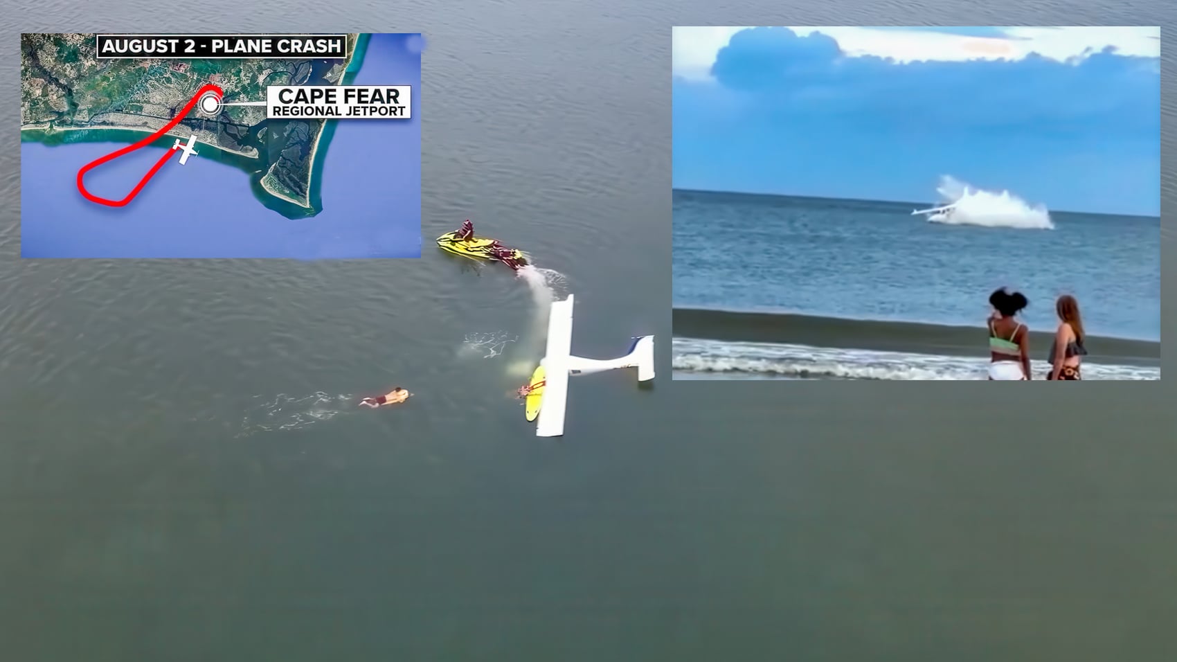 Drone Captures Stunning Rescue Of Pilot From Sunken Plane