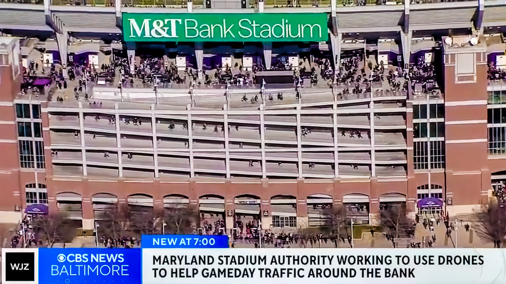 Drones Are Being Called In To Tackle Ravens Game Day Traffic