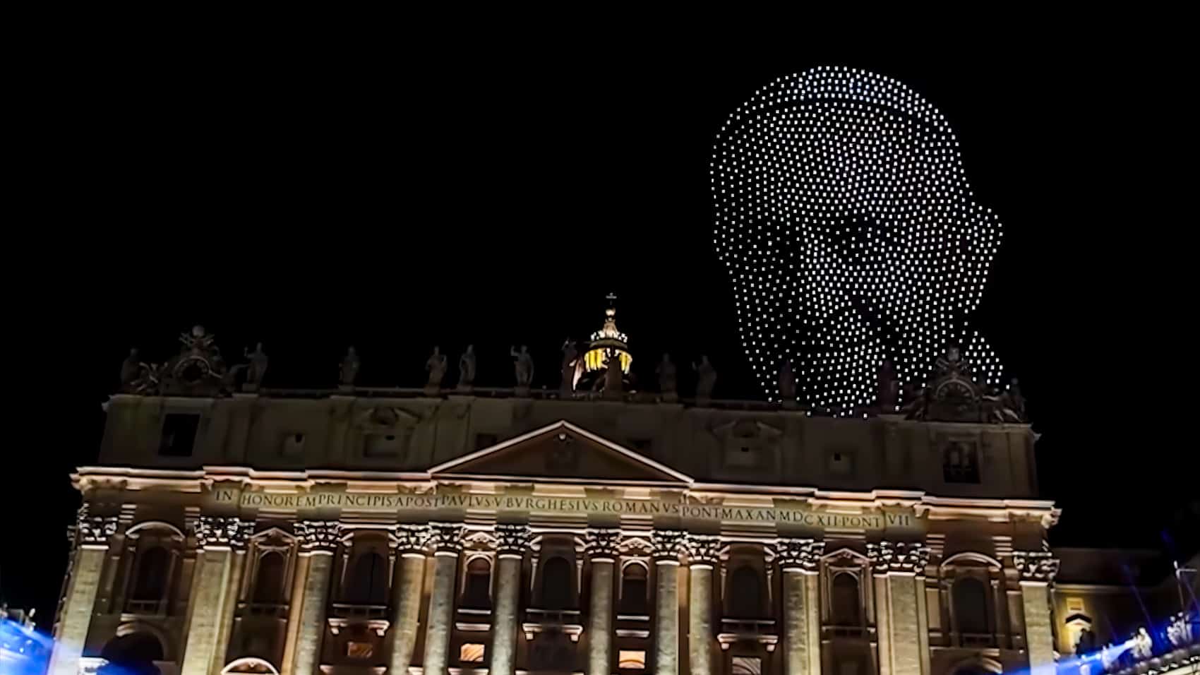 3,000 Drones Recreate Michelangelo's Masterpieces Over the Vatican