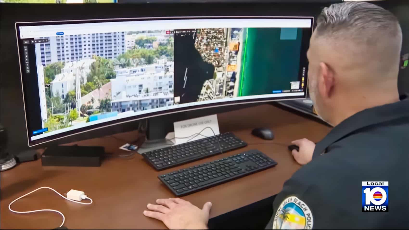 Sunny Isles Police Drone Catches Trespasser On Dark Beach