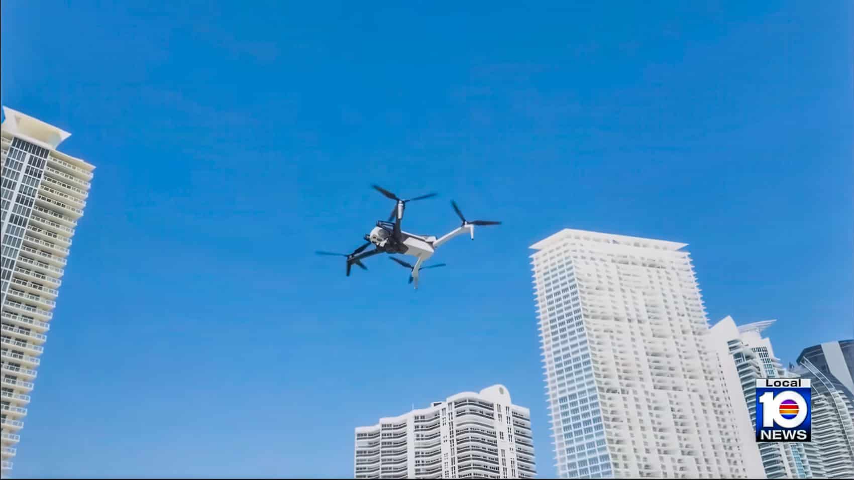 Sunny Isles Police Drone Catches Trespasser On Dark Beach