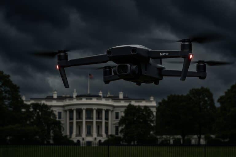 Trump Administration Targets Chinese Drone Imports In September Crackdown. Artist Impression. Not A Real Photo.