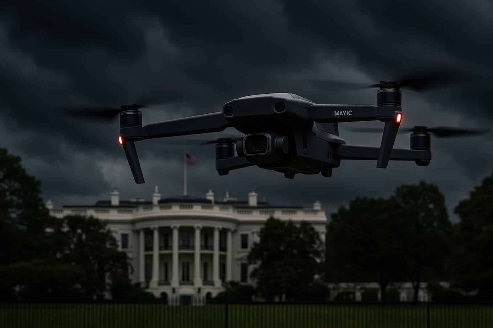 Trump Administration Targets Chinese Drone Imports In September Crackdown. Artist Impression. Not A Real Photo.