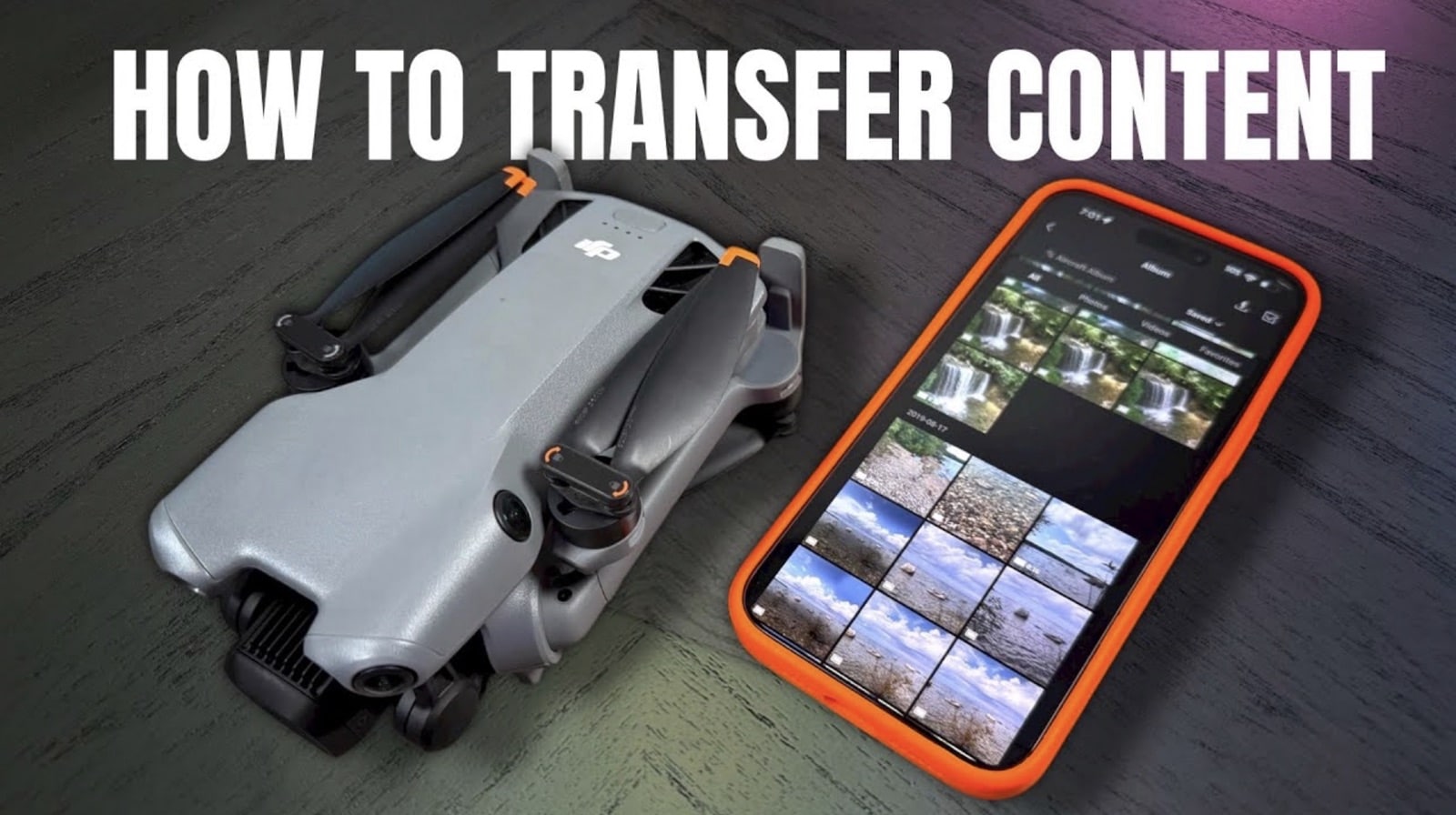 Dji Mini 5 Pro - How To Transfer Content