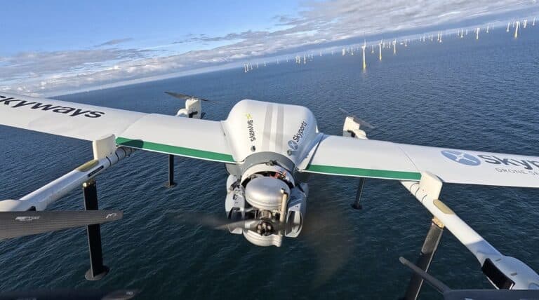 Skyways Autonomous Drone Cuts Offshore Wind Supply Time From 2 Hours To 26 Minutes