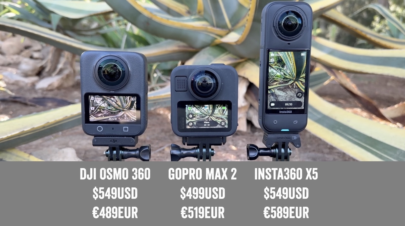 Ultimate 360 Action Cam Comparison: GoPro vs Insta360 vs DJI!