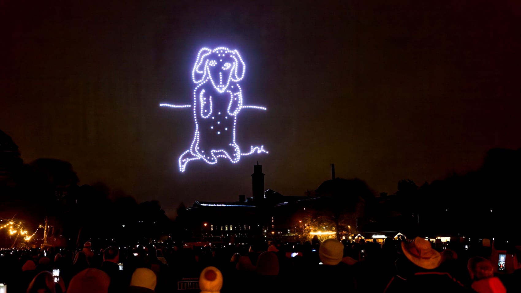 Drone Show Brings David Hockney’s Art To The Sky Above Bradford