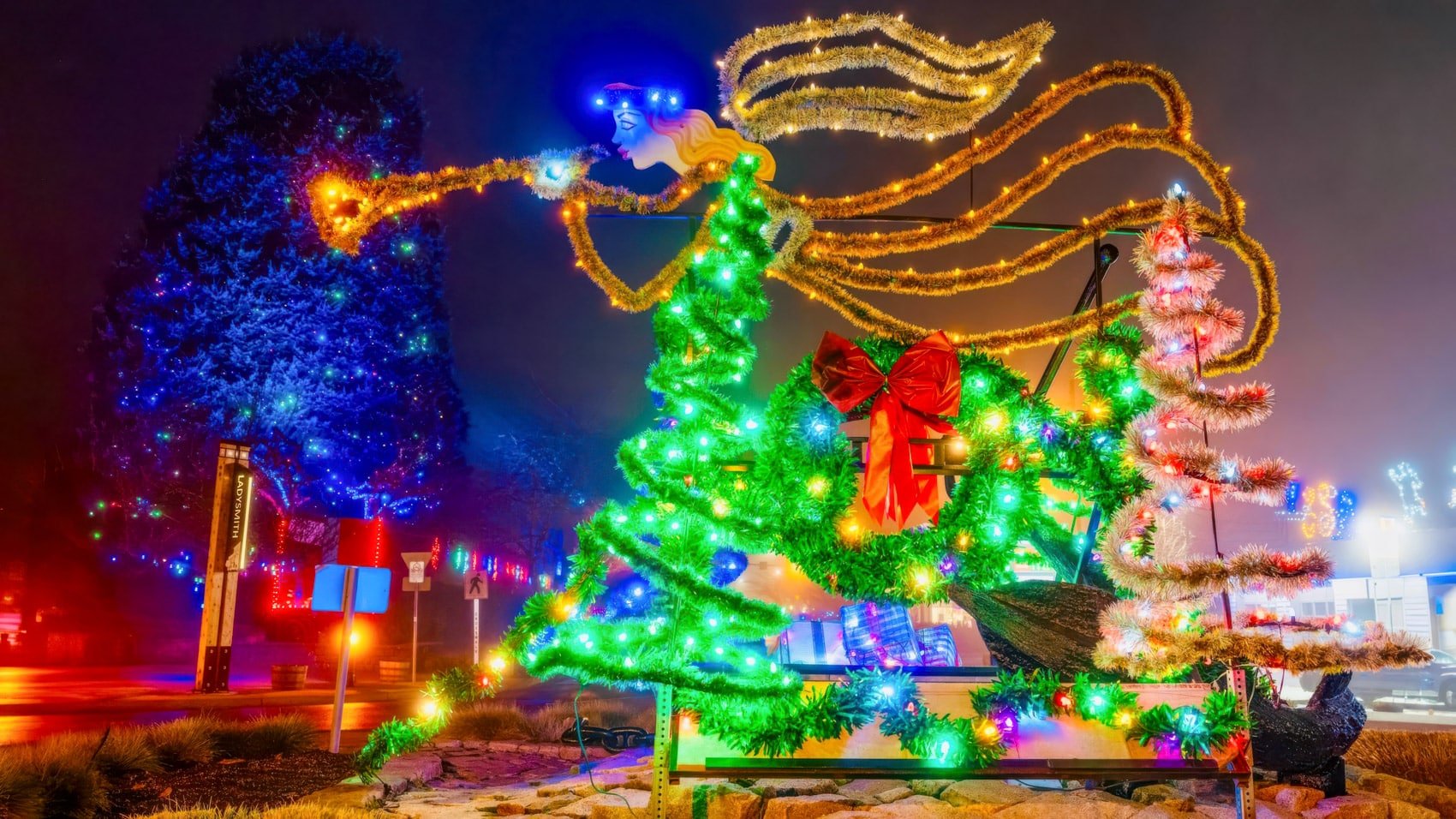 Drones Replace Fireworks At Ladysmith Light Up