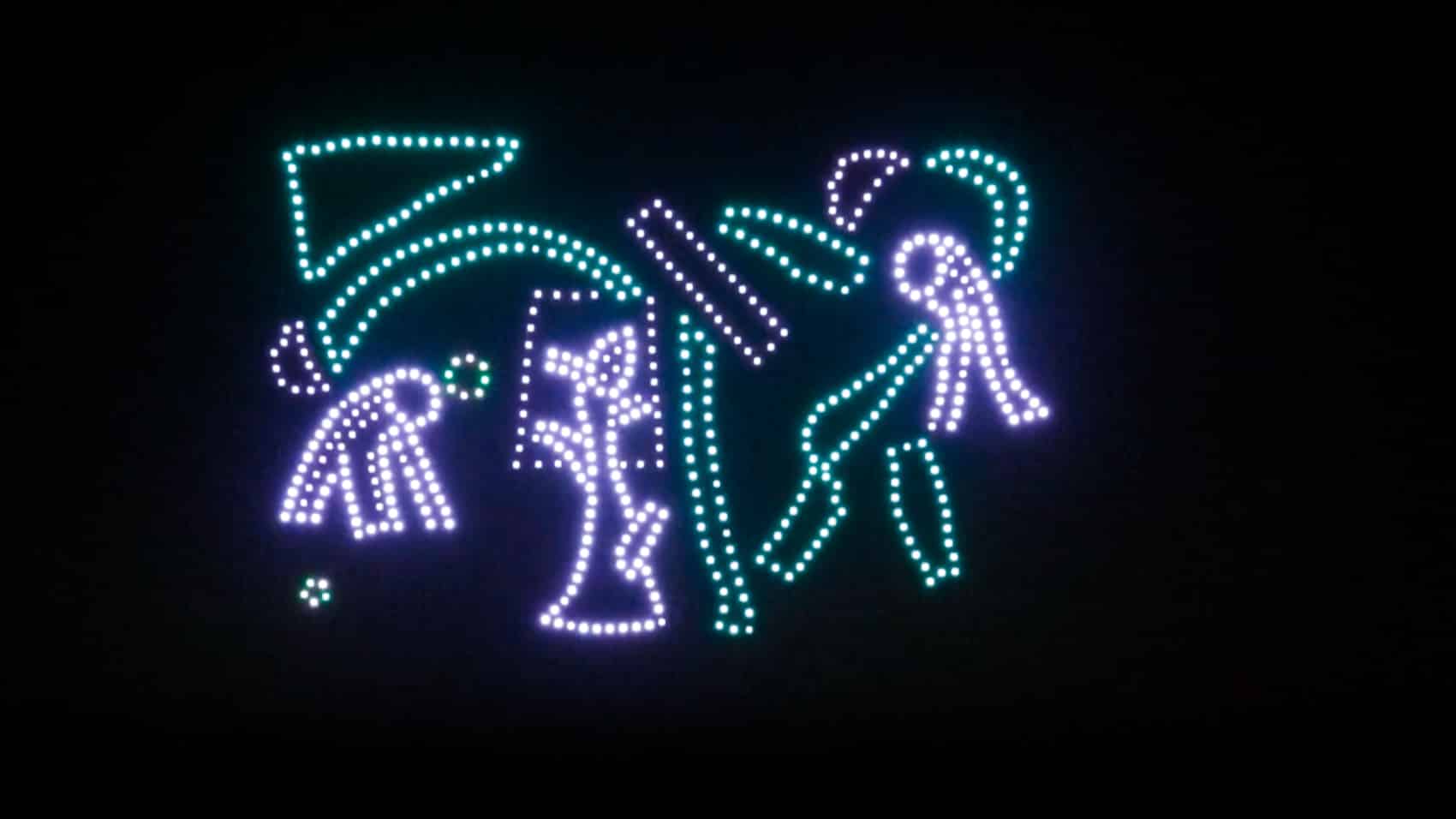 Drone Show Brings David Hockney’s Art To The Sky Above Bradford