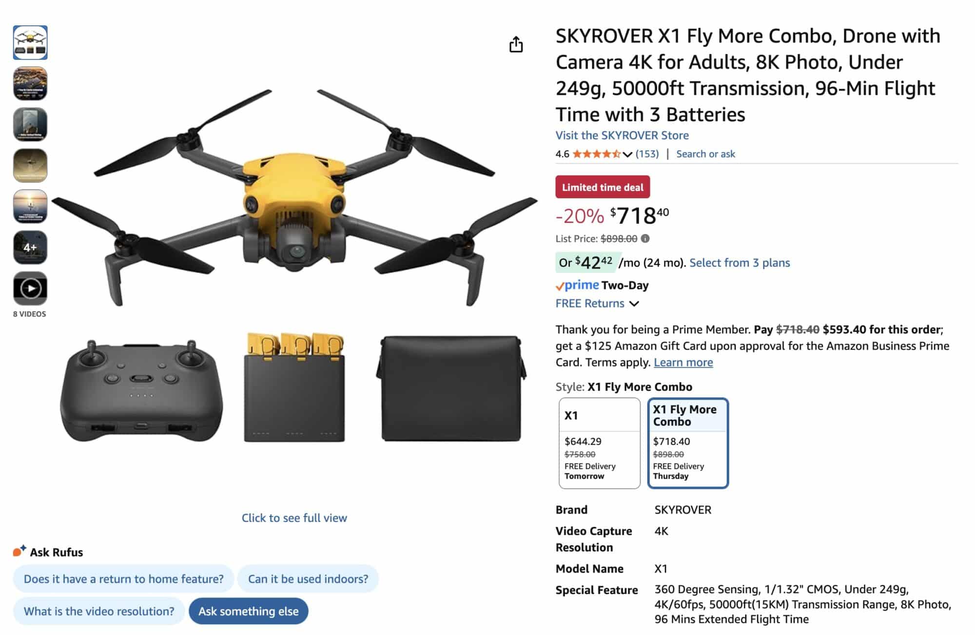 Skyrover X1 Amazon Deals Stack With Exclusive DroneXL Codes For Limited-Time, Record-Low Pricing 1