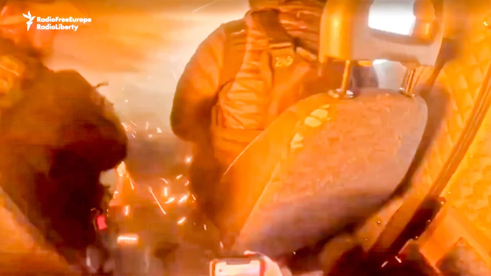 Reporter Films Shocking Escape From Drone Strike In Donetsk