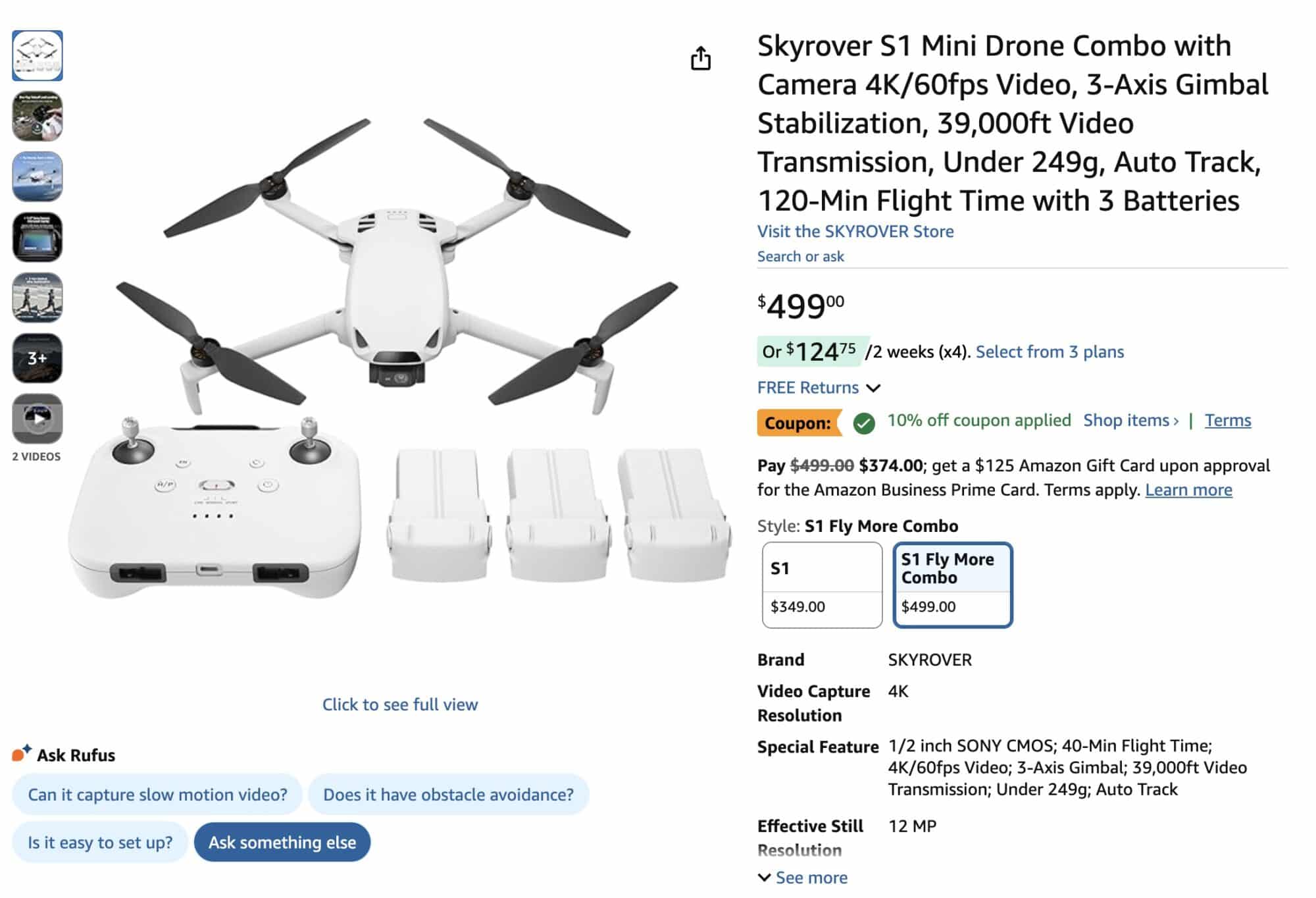 Skyrover S1 Drones Now 15% Off With Amazon Coupon Plus Dronexl Exclusive Code