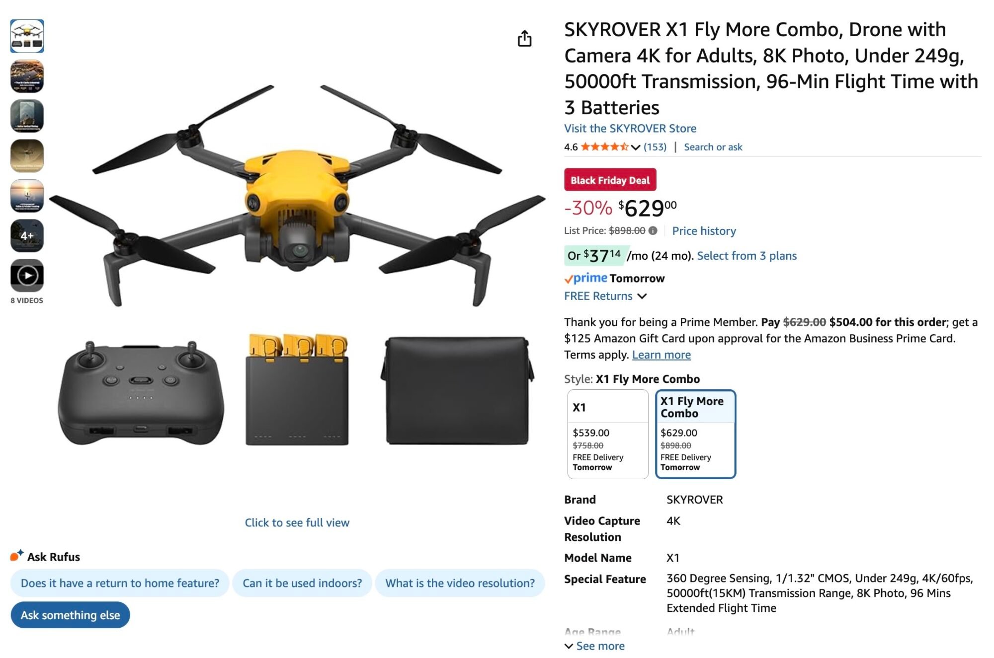 Skyrover X1 Black Friday Deal Delivers Mini 4 Pro Performance For $597 As Dji Vanishes From Shelves 1