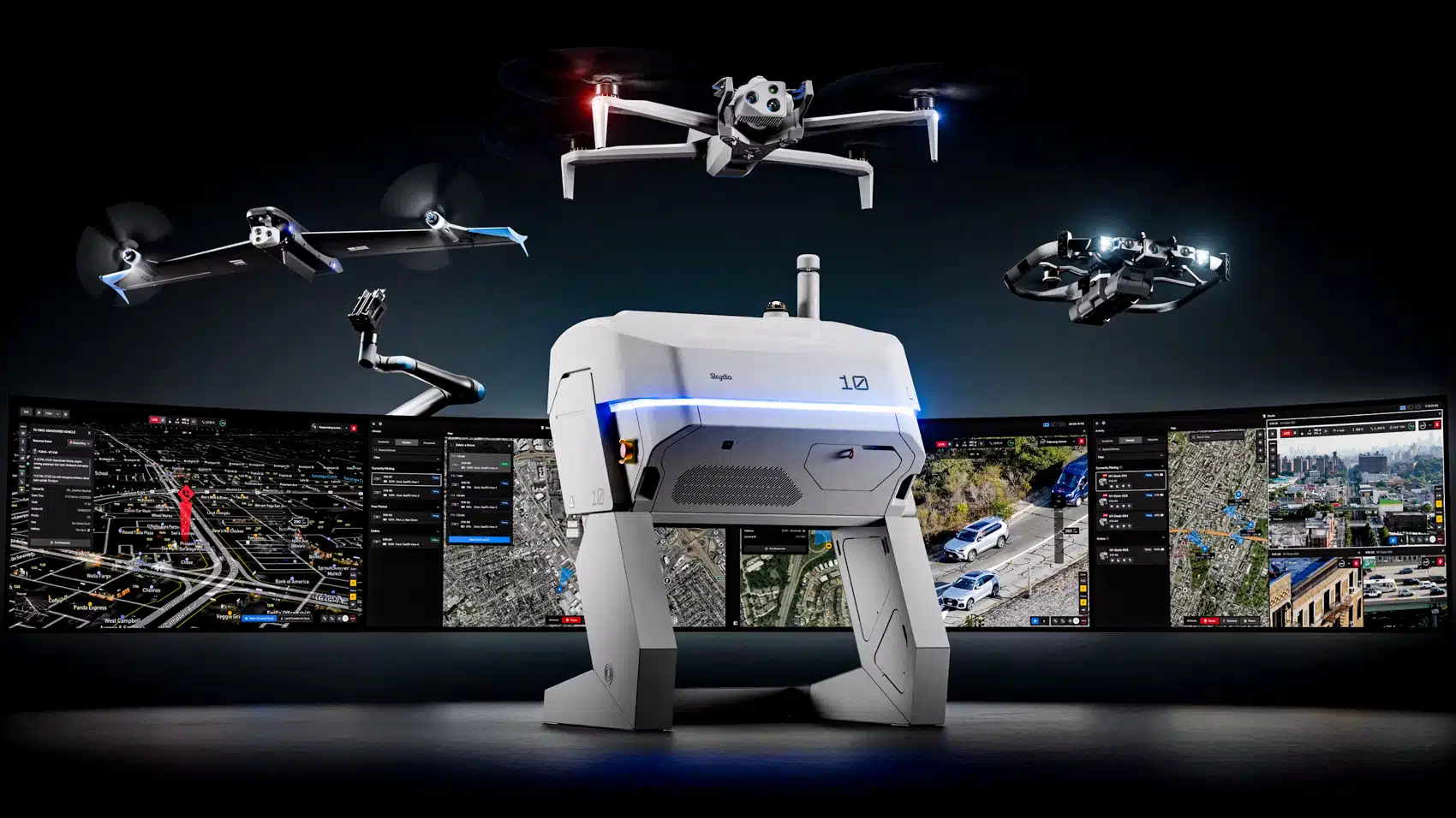 Real-time crime center (RTCC) and public safety surveillance ecosystem context image, illustrating how drones and camera systems can integrate with citywide monitoring platforms in Knoxville, Tennessee and other jurisdictions.