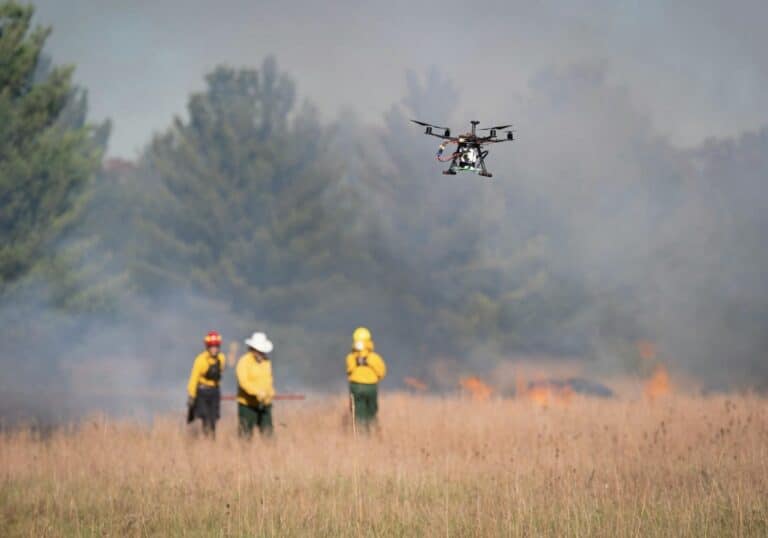 University Of Minnesota Drone Swarms Map Wildfire Smoke In 3D To Predict Fire Behavior