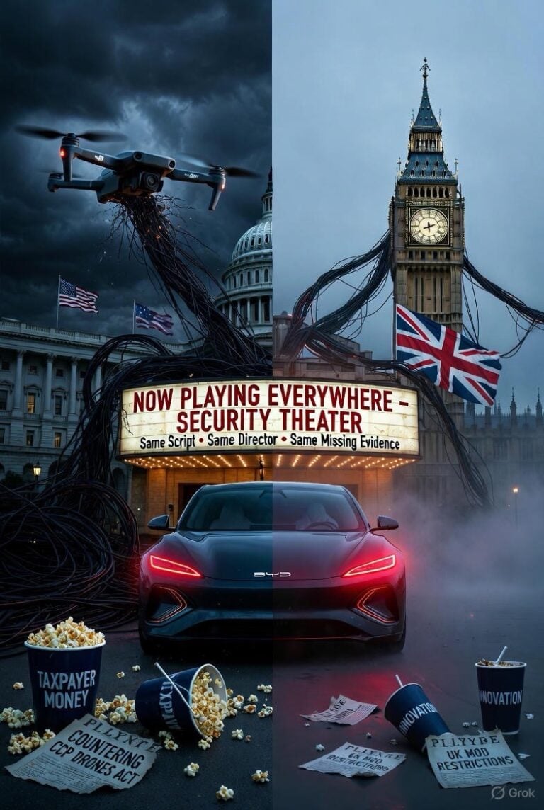 Uk’s Chinese Ev Ban Mirrors America’s Dji Drone Crackdown. Western Security Theater Goes Global 1