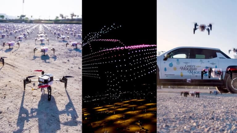 Chevy Lights Up Piedmont Park With 1,000 Holiday Drones