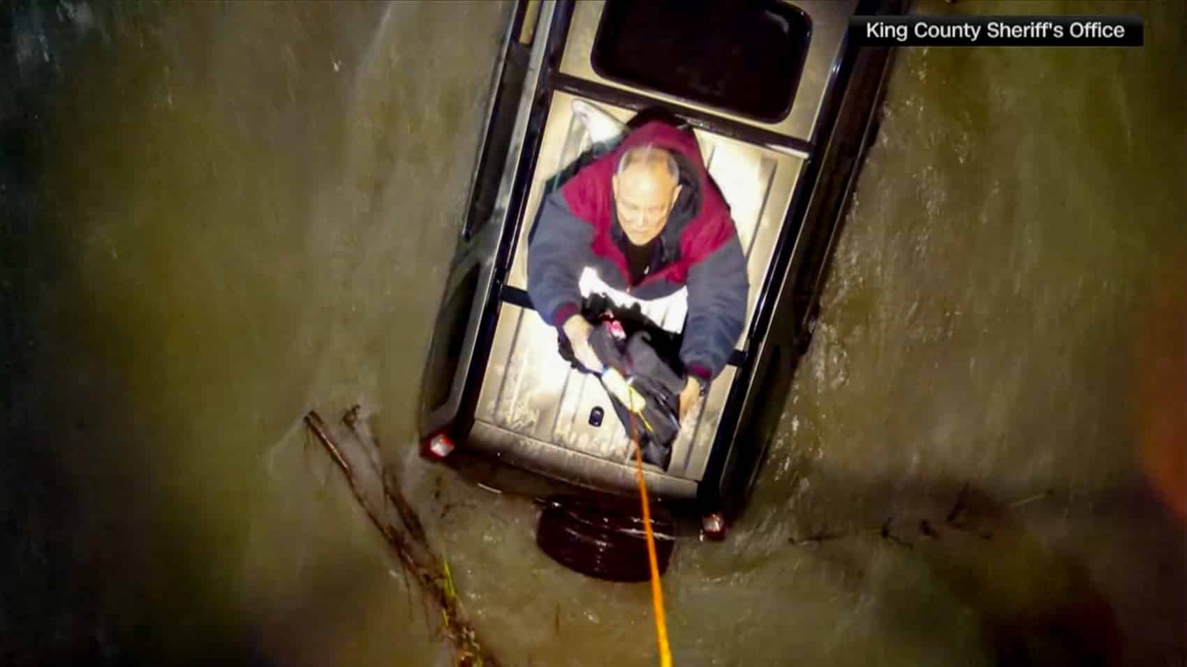 Drone Brings Lifesaving Gear To Man Trapped By Flood