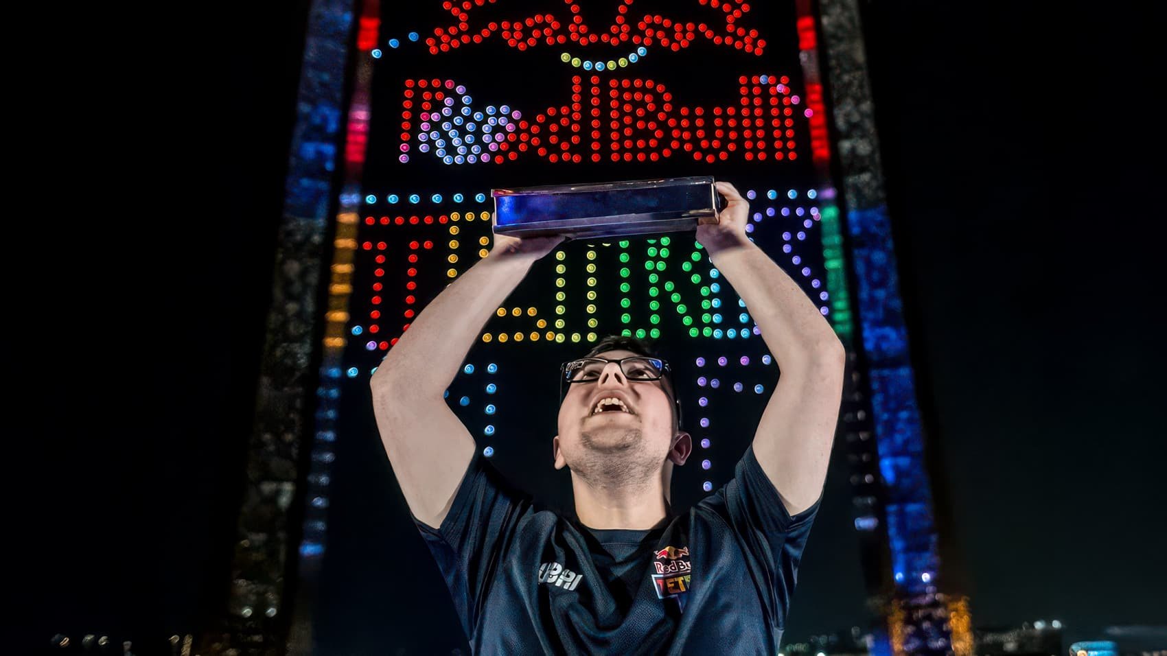 Red Bull Plays Tetris With 4,000 Drones In Dubai