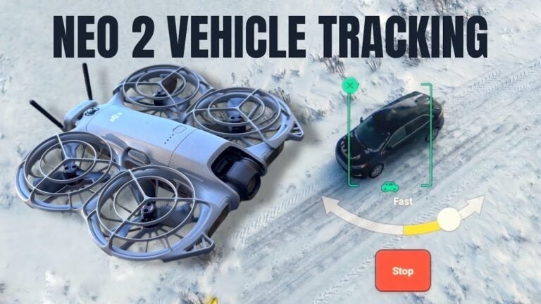 Dji Neo 2 Tracking A Vehicle With Activetrack