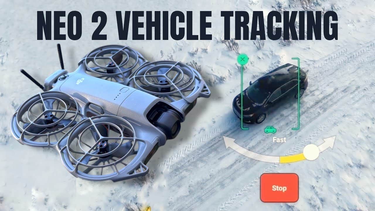 Dji Neo 2 Tracking A Vehicle With Activetrack