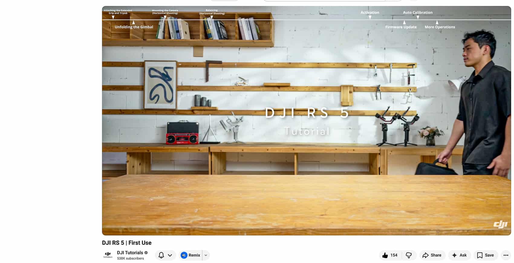 Dji Accidentally Leaks The Ronin Rs5 On Youtube