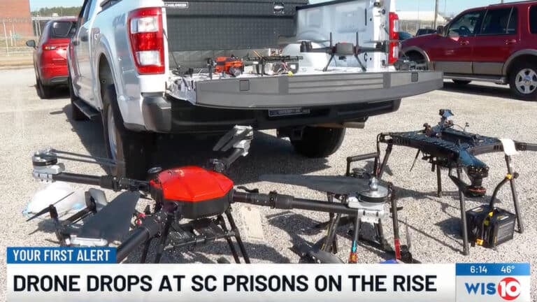 Prison Drone Drops Turn Night Skies Into Smuggling Lanes