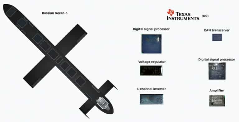 Western Chips Power Russia’s New Geran 5 Drone